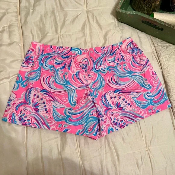 Lilly Pulitzer Ocean View Short in Don't be Jelly Shorts Prosecco Pink | L - Picture 6 of 6